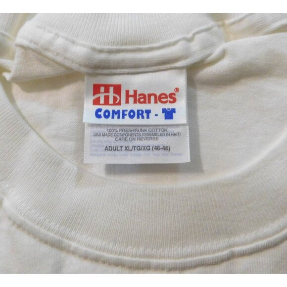 Snorkel Bob Dog Tee Shirt XL White Vintage 90s Kauai Hawaii Surf Fun Hanes - Picture 9 of 9